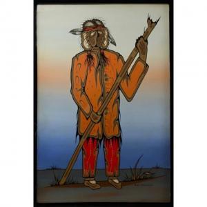 TRUDEAU RANDY C 1954-2013,THE MEDICINE MAN SINGS TO THE GREAT SPIRIT,1984,Waddington's CA 2021-11-11