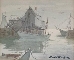 TRUELOVE Brian 1900-1900,A PAIR OF HARBOR SCENES,Potomack US 2020-11-19