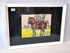 TRUMM Peter 1888-1966,2 Ritter zu Pferd,Merry Old England DE 2013-04-11