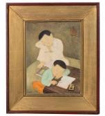 TRUNG THU MAI 1906-1980,Enfants endormis,1943,Aguttes FR 2025-05-13