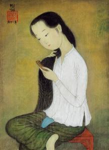 TRUNG THU MAI,JEUNE FILLE PEIGNANT LES CHEVEUX (YOUNG GIRL COMBI,1961,Christie's 2018-09-21