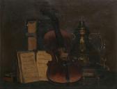 TRUYENS A.J 1800-1800,Stilleven met viool,1878,Bernaerts BE 2010-10-25