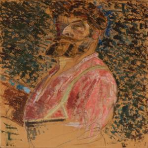 tryde johan frederik 1882-1967,Selfportrait,1950,Bruun Rasmussen DK 2016-06-27