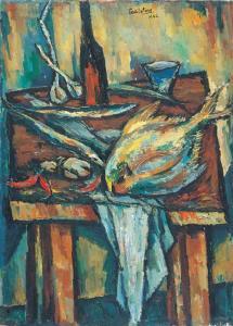 TSAI YIN TANG 1909,Still life with fish,1961,Christie's GB 2005-05-29