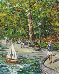 TSARIKOVSKY Valery 1952,Central Park, Boat Pond,Trinity Fine Arts, LLC US 2009-05-30