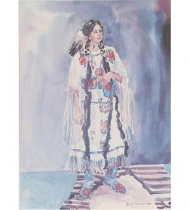 tschampel mia,Portrait of a Native American woman,Ripley Auctions US 2009-09-26
