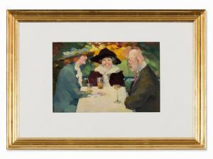TSCHECH Will 1891-1975,Summer in the Beer Garden,1913,Auctionata DE 2015-07-21