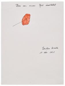 TSCHIRTNER Oswald,HERZ VON EINEM PFEIL DURCHBOHRT (HEART PIERCED BY ,1971,Christie's 2024-03-01