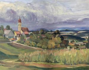 TSCHISCHKE Friedrich 1918-2006,Oberpfälzer Landschaft,1965,DAWO Auktionen DE 2013-04-30