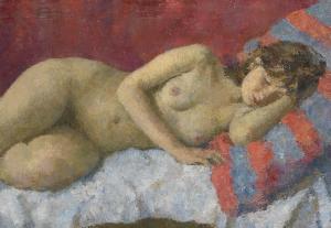 TSEITLIN Grigori Izrailevich 1911-1998,Sleeping Nude,1976,MacDougall's GB 2019-11-25