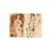 TSEITLIN Naum Iosifovich 1909,a group of four studies of nudes, comprising one ,1954,Sotheby's 2003-11-19