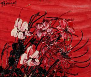 TSINGOS Thanos,Fleurs sur fond rouge; Fleurs sur fond verte,Cornette de Saint Cyr 2023-11-22