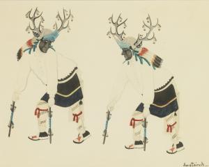 TSIREH Awa 1895-1955,Two Deer Dancers,Sotheby's GB 2014-05-21