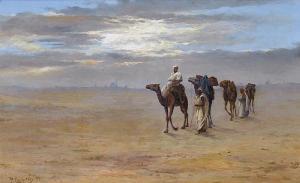 TSIRIGOTIS Pericles 1865-1924,Camel riders in the desert,1893,Bonhams GB 2010-09-15