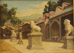 TSOY Francis,View of a Chinese Courtyard,Skinner US 2009-07-15