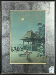 TSUCHIYA KOITSU 1870-1949,Autumn Moon at Ishiyama Temple,1933,Clars Auction Gallery US 2015-02-21