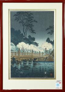 TSUCHIYA KOITSU 1870-1949,Benkei Bridge,1933,Clars Auction Gallery US 2015-02-21