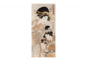 TSUKIMARO Kitagawa 1804-1830,The courtesan Katsuyama of the Nakataya house and ,Ise Art 2023-07-15