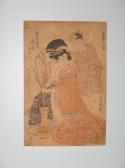 TSUKIMARO Kitagawa 1804-1830,une mère et son fils composent un ikebana,1805,Neret-Minet 2011-12-23