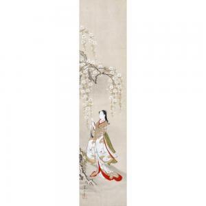 TSUNEMASA Kawamata 1716-1748,SAKURA AND LADY,New Art Est-Ouest Auctions JP 2015-10-17