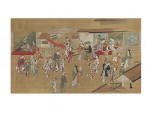 TSUNEMASA Kawamata 1716-1748,YOSHIHARA MERRYMAKING,Ise Art JP 2015-09-19