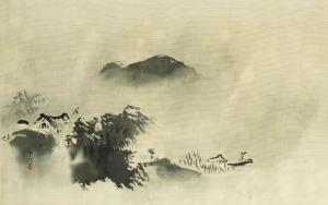 TSUNENOBU Kano 1636-1713,Eight views of Xiao and Xiang,Christie's GB 2001-10-15