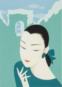 TSURUTA Ichiro 1954,Romantic journey (Paris),Mainichi Auction JP 2023-08-03