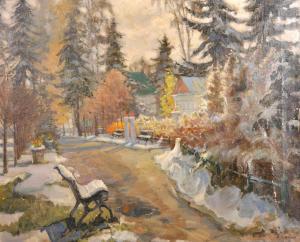 TSVETKOV Victor Alexandrovich 1920-2003,A Park in the Snow,1957,John Nicholson GB 2019-03-27
