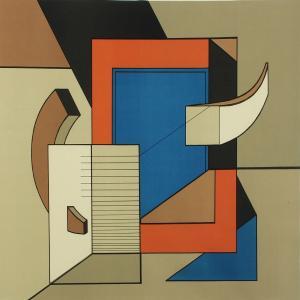 TUCHNOWSKI Lun 1946,Cubist composition,1973,Bruun Rasmussen DK 2013-03-11