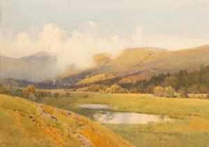TUCKER Arthur,Mists Across the Valley, Strathyre Perthshire,Simon Chorley Art & Antiques 2023-06-27