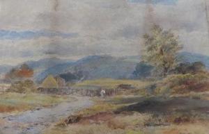 TUCKER Edward Junior 1847-1910,A river landscape with fishermen,David Lay GB 2013-11-07