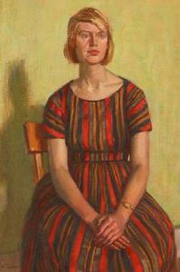 TUCKER James Walker 1898-1972,Portrait of Hilary Jayne,1960,Burstow and Hewett GB 2006-03-01