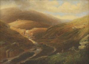 TUCKER John Wallace 1808-1869,The River Teign, on Dartmoor,1848,Sworders GB 2022-09-27
