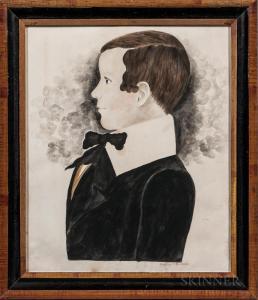 TUCKER Mary B 1784-1853,Portrait of a Young Boy in a Black Jacket,1842,Skinner US 2018-08-12