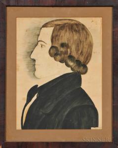 TUCKER Mary B 1784-1853,Profile Portrait of a Gentleman,Skinner US 2017-11-04