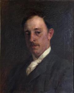 TUCKER Tudor St. George 1862-1906,Portrait of Mr John Hinman,1893,Theodore Bruce AU 2019-11-17