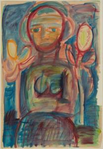 TUCKSON Tony 1921-1973,Portrait of a Woman,1950,Mossgreen AU 2016-08-28
