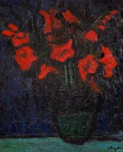 Tuculescu Ion 1910-1962,Red Flowers,1941,Artmark RO 2024-03-20