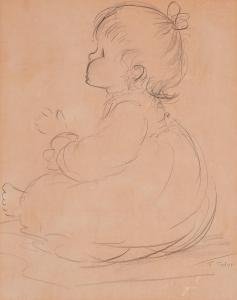 TUDOR Tasha McCready 1915-2008,Portrait of a Little Girl,Barridoff Auctions US 2015-10-16