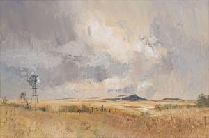 TUGWELL Christopher 1938-2021,Landscape with Windmill,Strauss Co. ZA 2024-01-15