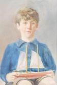 TUKE Henry Scott 1858-1929,Portrait of a boy with a model boat,1906,Dreweatt-Neate GB 2011-06-22