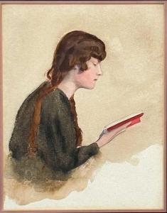 TUKE Henry Scott 1858-1929,Portrait of Mary Rashleigh,David Lay GB 2024-04-11