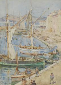 TUKE Henry Scott 1858-1929,The Port of St Tropez,1928,Sworders GB 2024-04-09