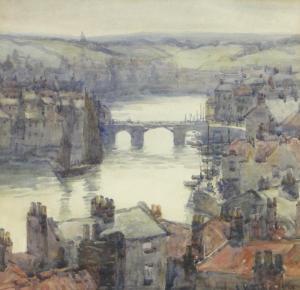 TUKE Lilian K 1873-1946,View of Whitby,1908,Burstow and Hewett GB 2014-03-26