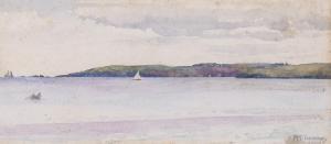 TUKE Maria,Coastline to The Manacles from Falmouth,1895,Bellmans Fine Art Auctioneers 2023-03-28