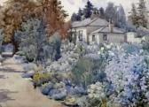 TUKE Maria 1861-1947,Garden in full bloom,David Lay GB 2013-08-09