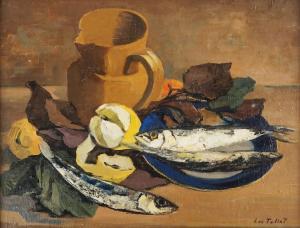 TULLAT Luc, Lucie 1895,Nature morte aux sardines,Ruellan FR 2023-04-15