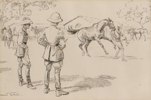 TULLOCH Maurice 1894-1974,Inspecting the ponies,Bonhams GB 2014-11-05