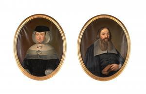 TUNICA Christian 1795-1868,Pair of Portraits of Petrus and Anna H. Tudermann,Skinner US 2023-12-19