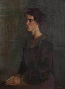 TUOHY Patrick Joseph 1894-1930,Portrait of Miss Coguey,Adams IE 2023-12-06